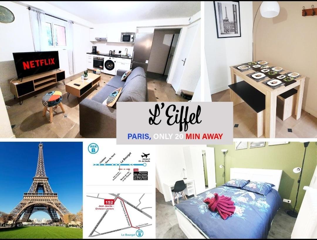 Apartmán L'Eiffel - Self Checking, 20Min From Paris Drancy Exteriér fotografie